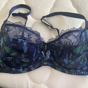 Savage X Baroque Butterfly Half Cup Bra 40DD